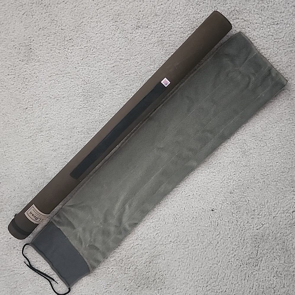 L.L.Bean Fly Fishing Rod Brown Hard Shell Carrying Tube Case
